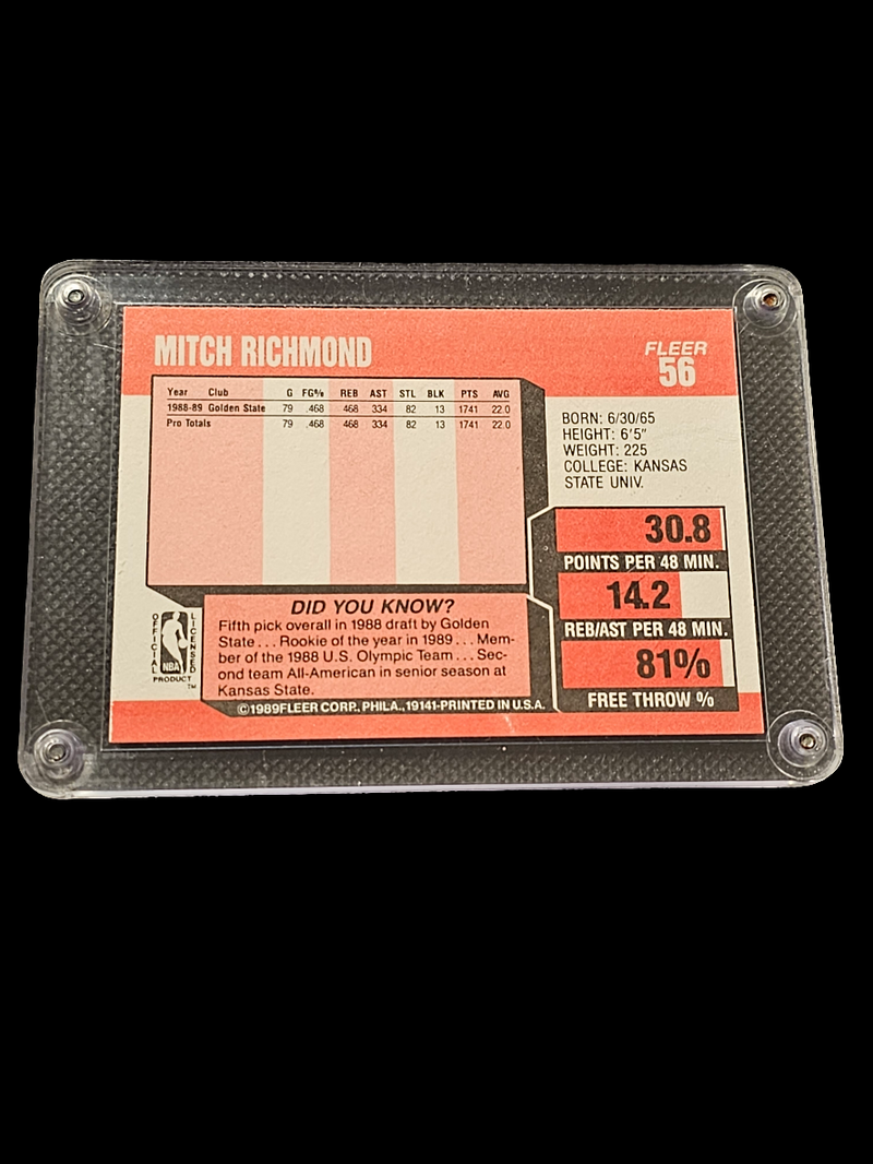 Mitch Richmond rookie card - Carolina Bargain Bin