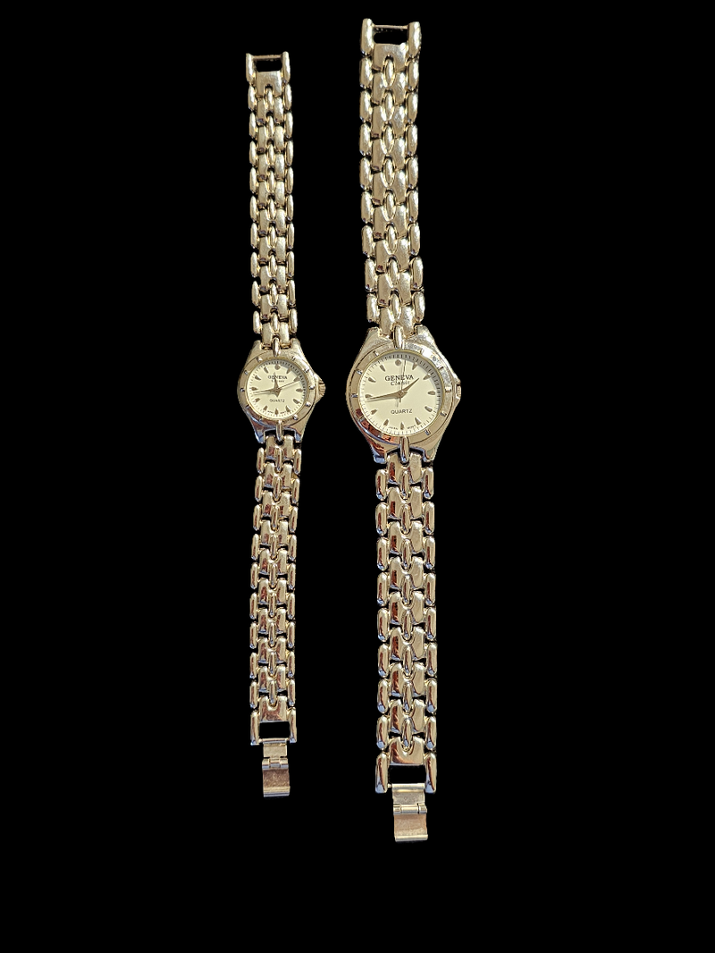 Geneva His And Her’s Quartz Watches Needs Batteries - Carolina Bargain Bin