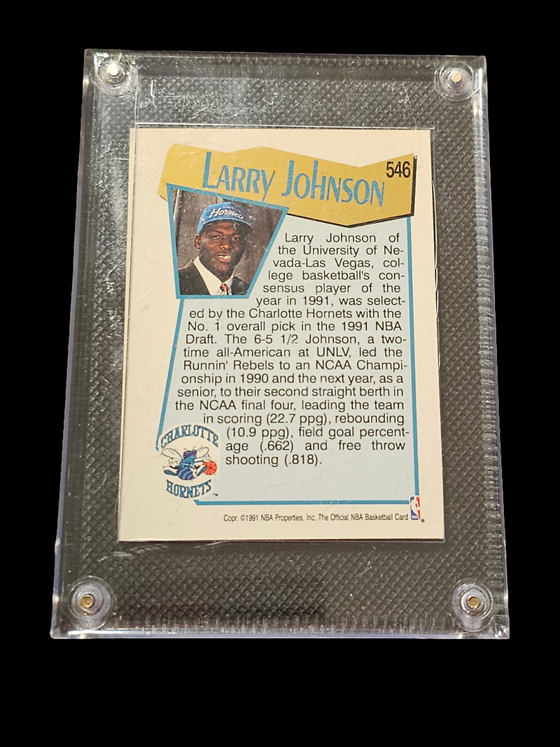 Larry Johnson 1991 Nba Hoops Nba Draft RCs # 546 - Carolina Bargain Bin