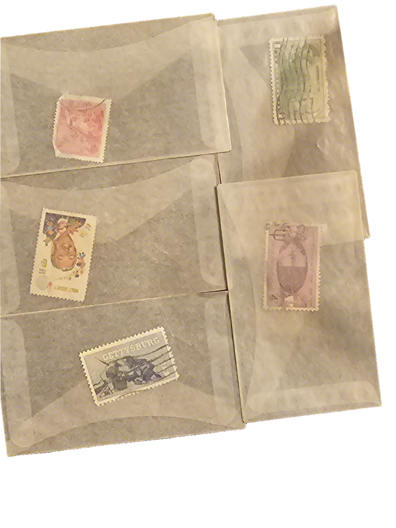 5 pack variety stamp vintage - Carolina Bargain Bin