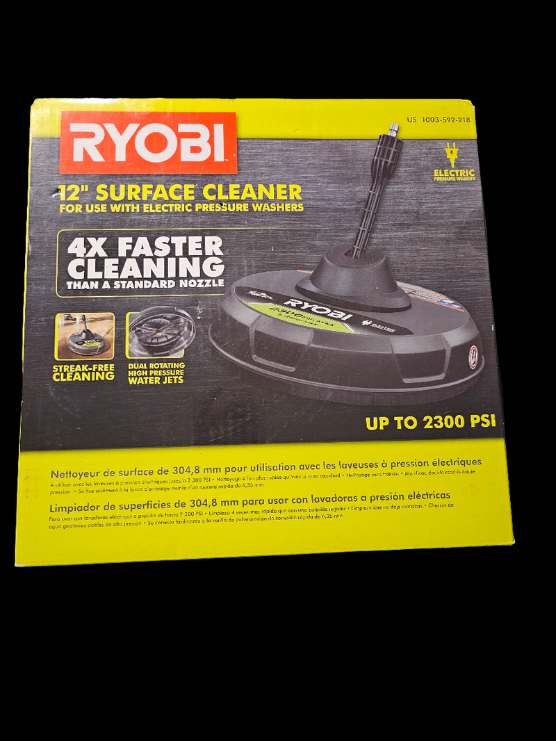 RYOBI 12in Surface Cleaner FOR Electric Pressure Washers Up to 2300PSI - Carolina Bargain Bin