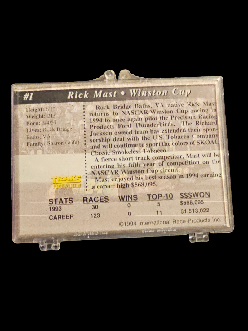 1994 Traks First Run NASCAR card set - Carolina Bargain Bin