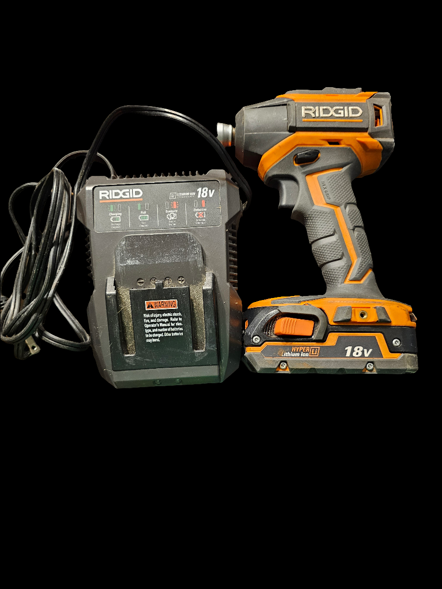 Ridgid R86034 18V Impact Driver W/ 18V 3Ah Hyper Lithium-Ion Battery R840085 - Carolina Bargain Bin