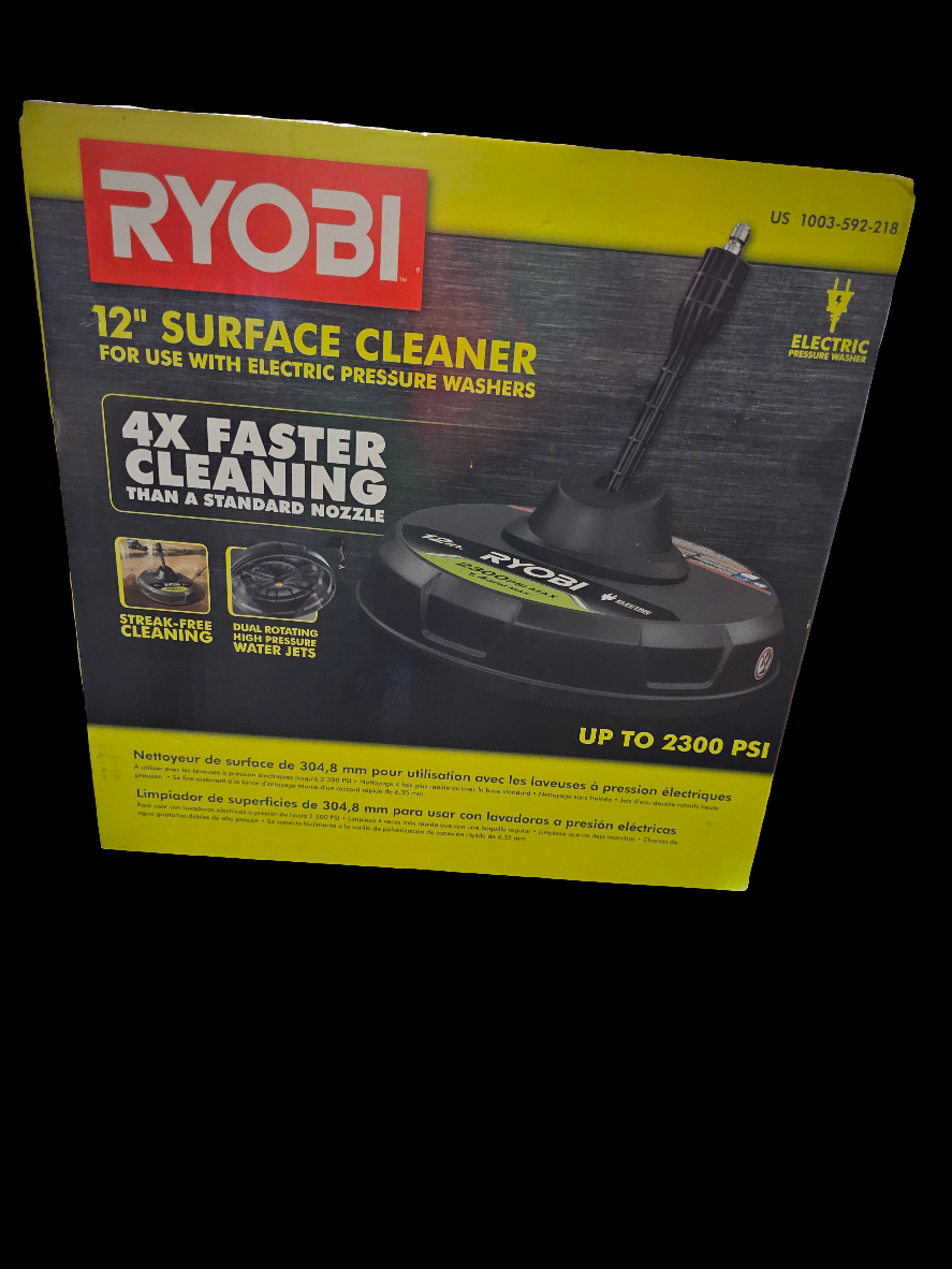 RYOBI 12in Surface Cleaner FOR Electric Pressure Washers Up to 2300PSI - Carolina Bargain Bin