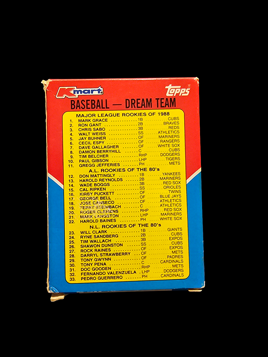 Topps Kmart Baseball Dream Team Collectors Edition Mattingly Ripken Canseco Star - Carolina Bargain Bin