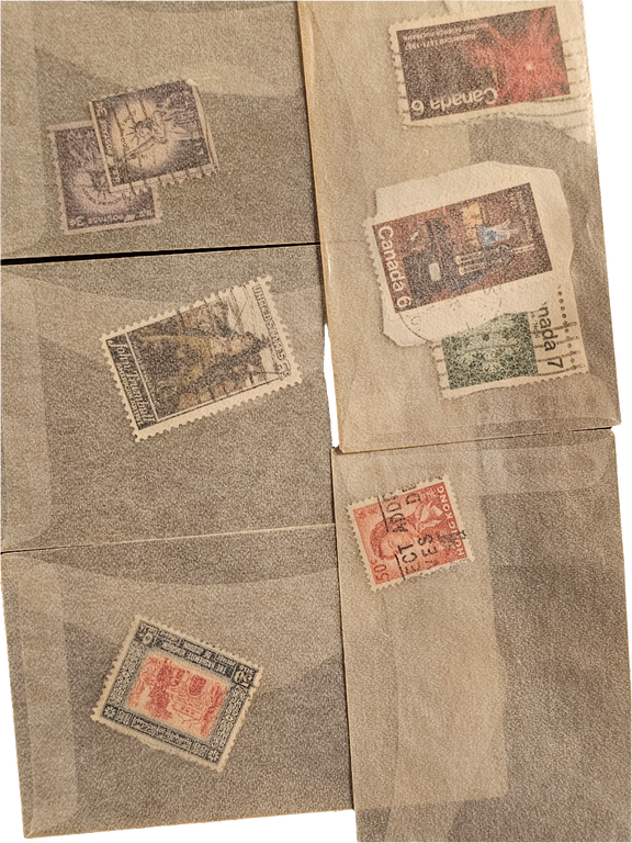 5 pack variety stamp vintage - Carolina Bargain Bin