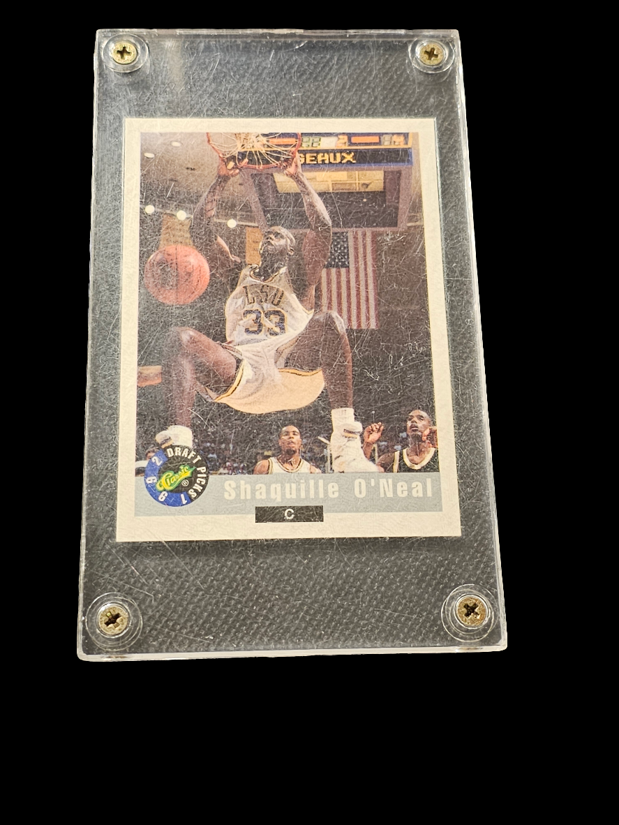 Shaquille O’neal Rookie Card SHAQ 1992 Classic Draft Pick LSU Collector INVEST - Carolina Bargain Bin