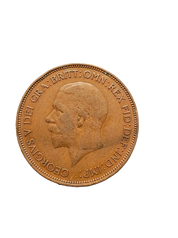 1936 British one penny coin - Carolina Bargain Bin