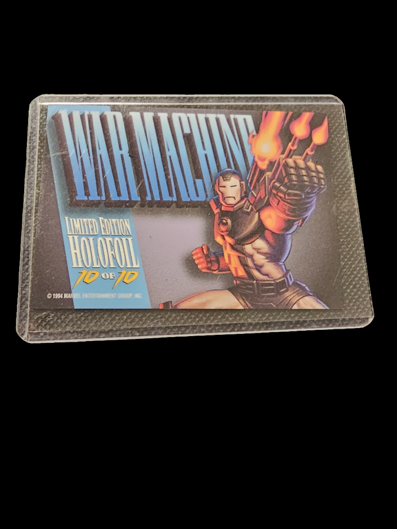 🔥Rare🔥1994 Marvel Masterpieces Limited Edition Holofoil War Machine #10/10 - Carolina Bargain Bin