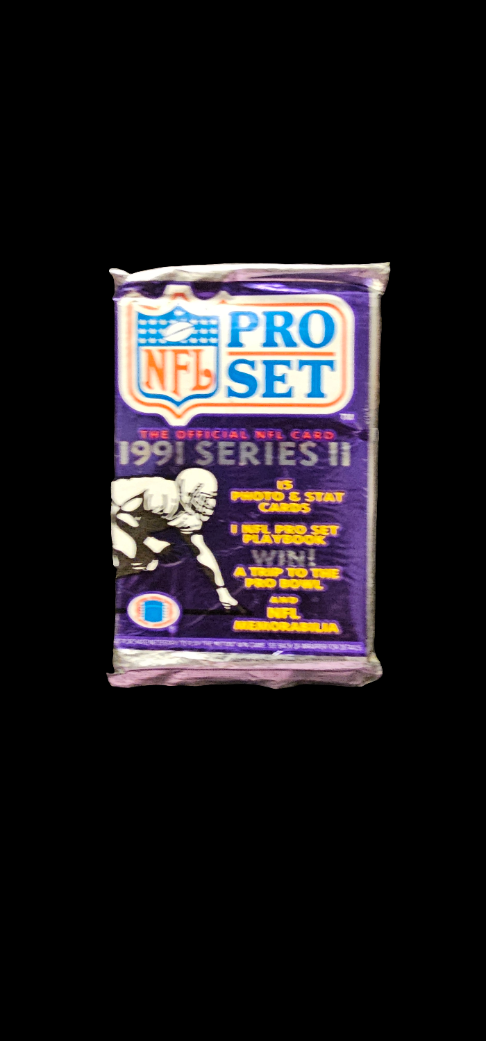 1991 Pro Set NFL Football Series II Unopened Pack 15 Cards - Carolina Bargain Bin