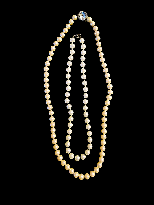 2 piece pearl necklace set - Carolina Bargain Bin