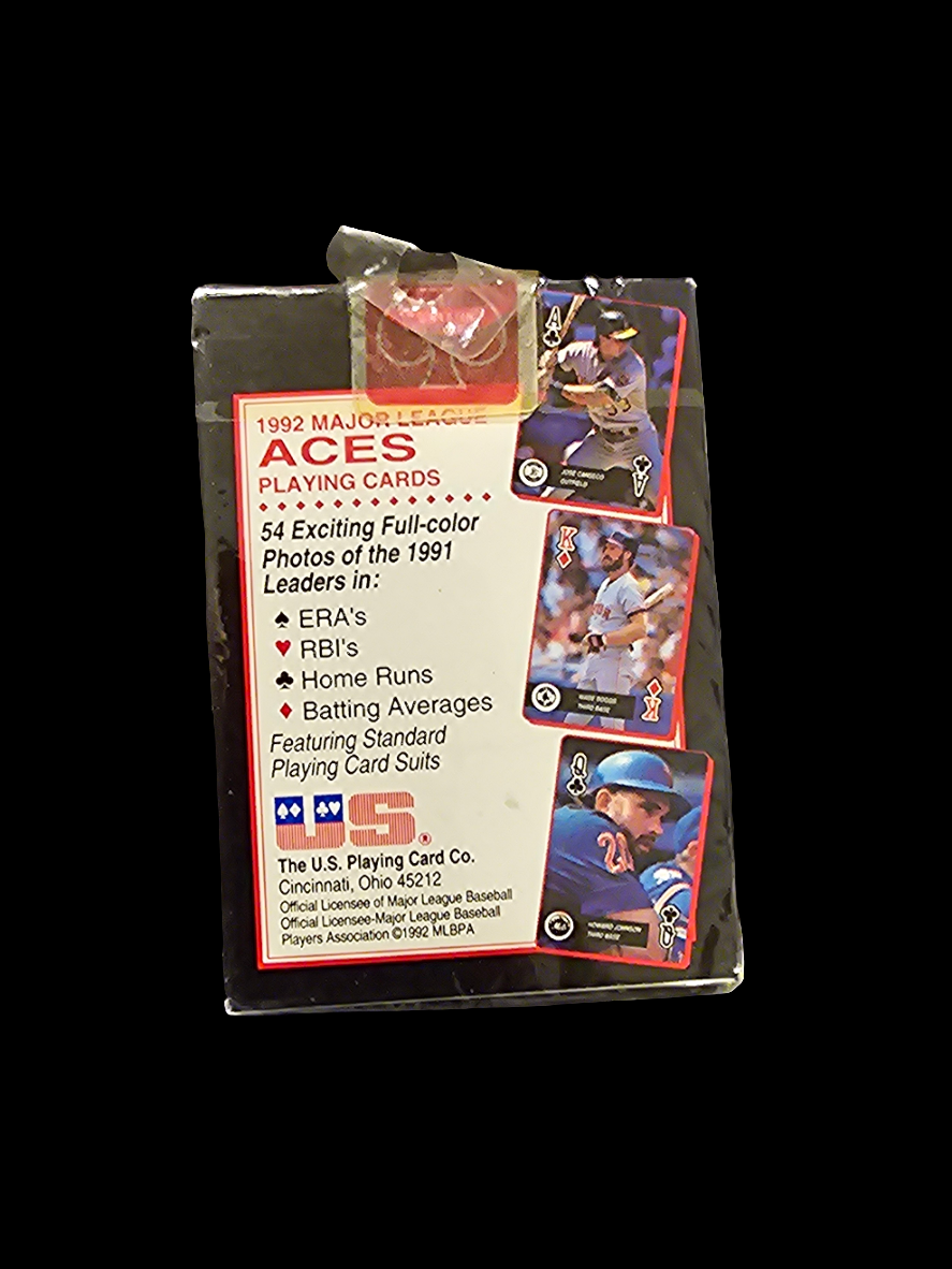 1992 Major League Baseball Aces Playing Cards! - The U.S. Playing Card Co. Factory Sealed. - Carolina Bargain Bin