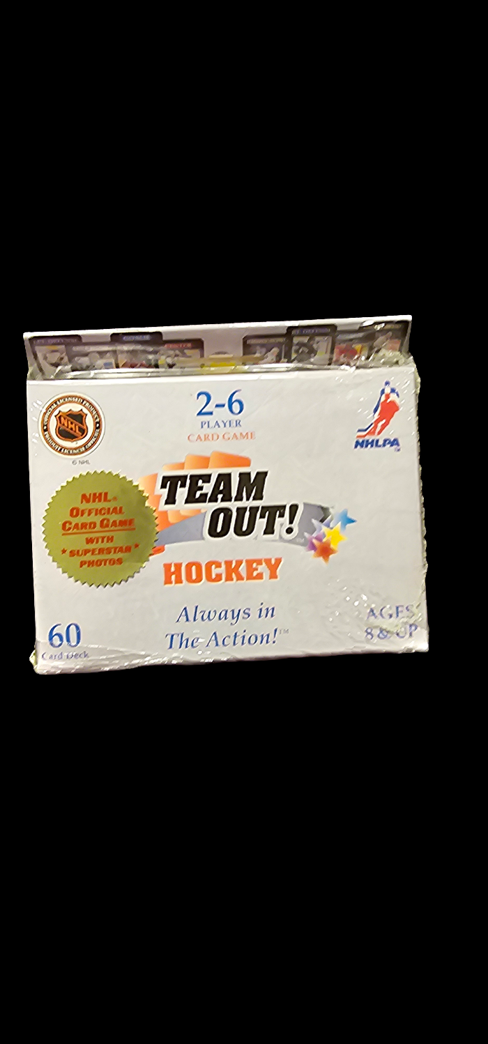 1996 TEAM OUT! Hockey 60 Card Game NHL SEALED - Carolina Bargain Bin