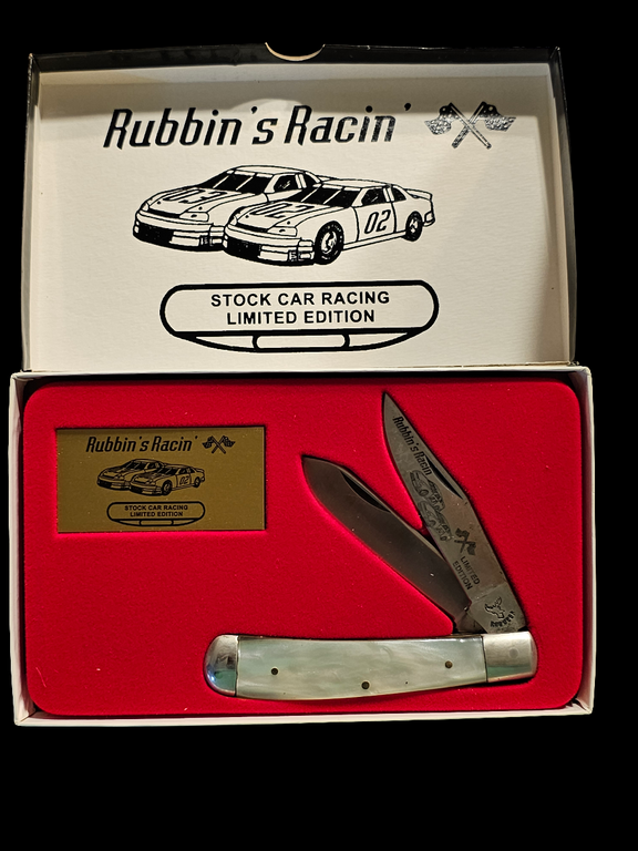 Rubbin's Racin' stock car knife - Carolina Bargain Bin