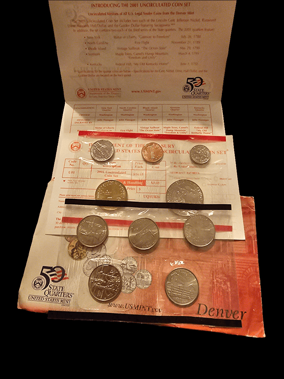 2001 coin  proof set - Carolina Bargain Bin