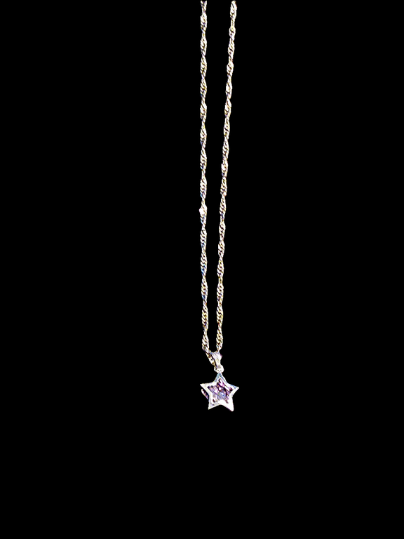 Sterling silver chain star pendant. - Carolina Bargain Bin