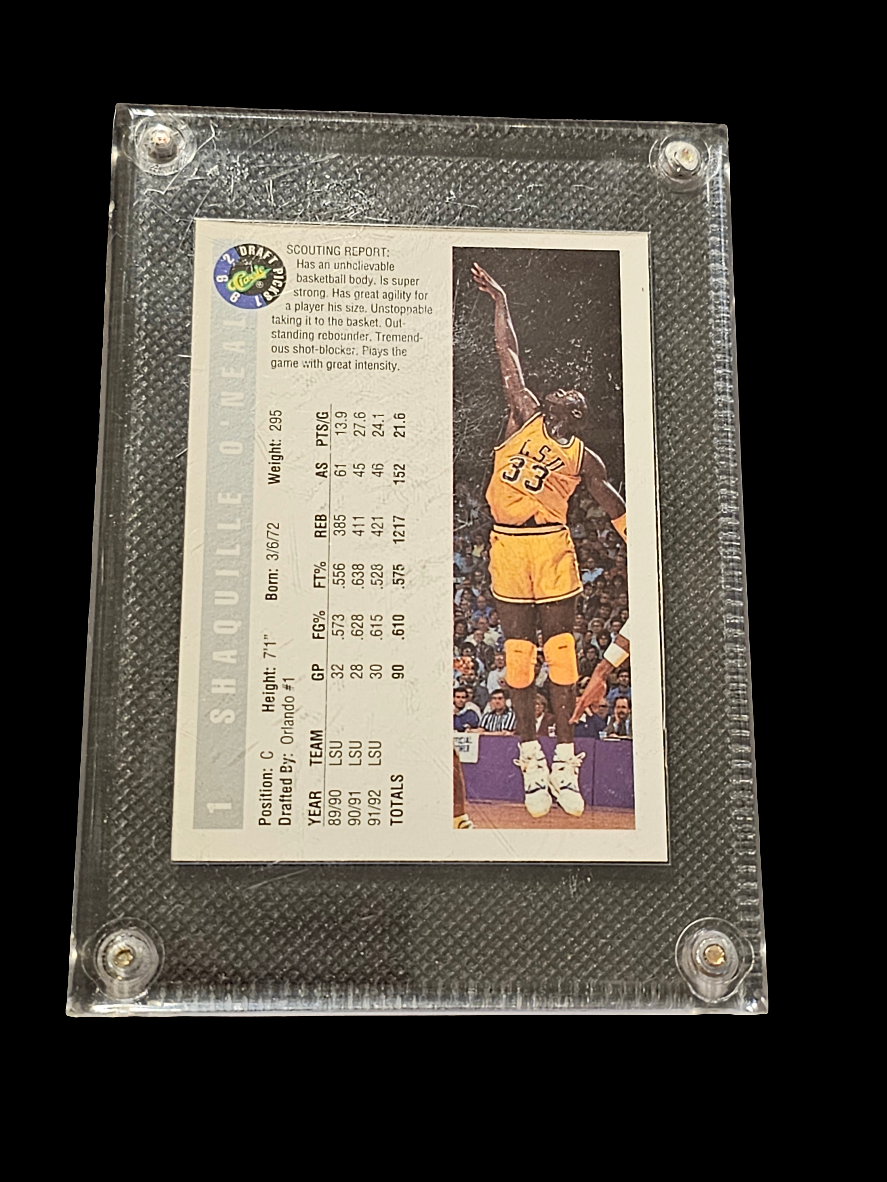 Shaquille O'Neal 1992 Classic Rookie Card - Carolina Bargain Bin