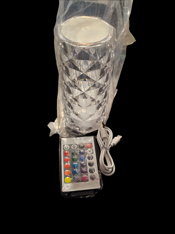 Portable Crystal Table Lamp,3 Color Touch Control Rechargeable Lamp - Carolina Bargain Bin