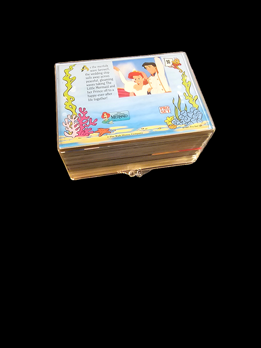 1991 little mermaid pro set 90 cards plus over 20plus pop-up cards - Carolina Bargain Bin