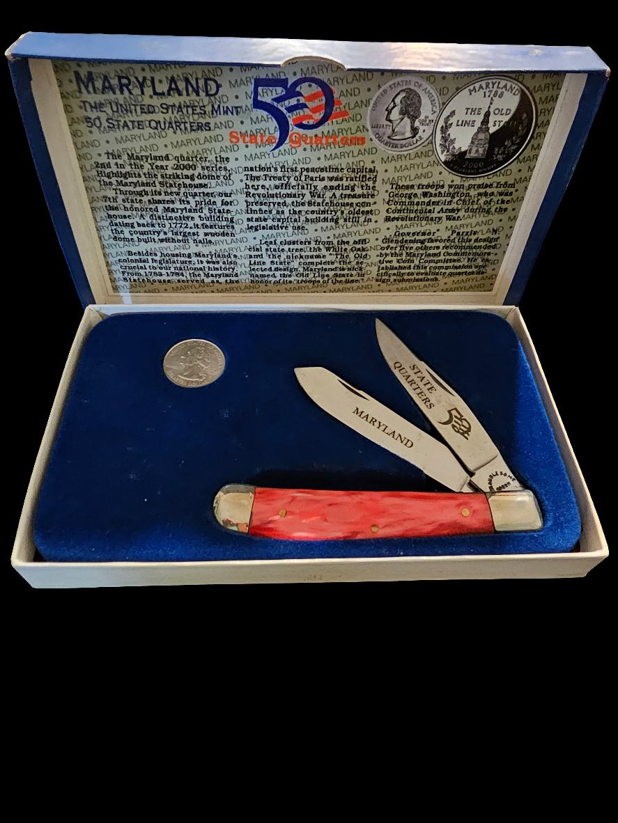 Maryland state Quarters Folding Pocket Knife - Carolina Bargain Bin