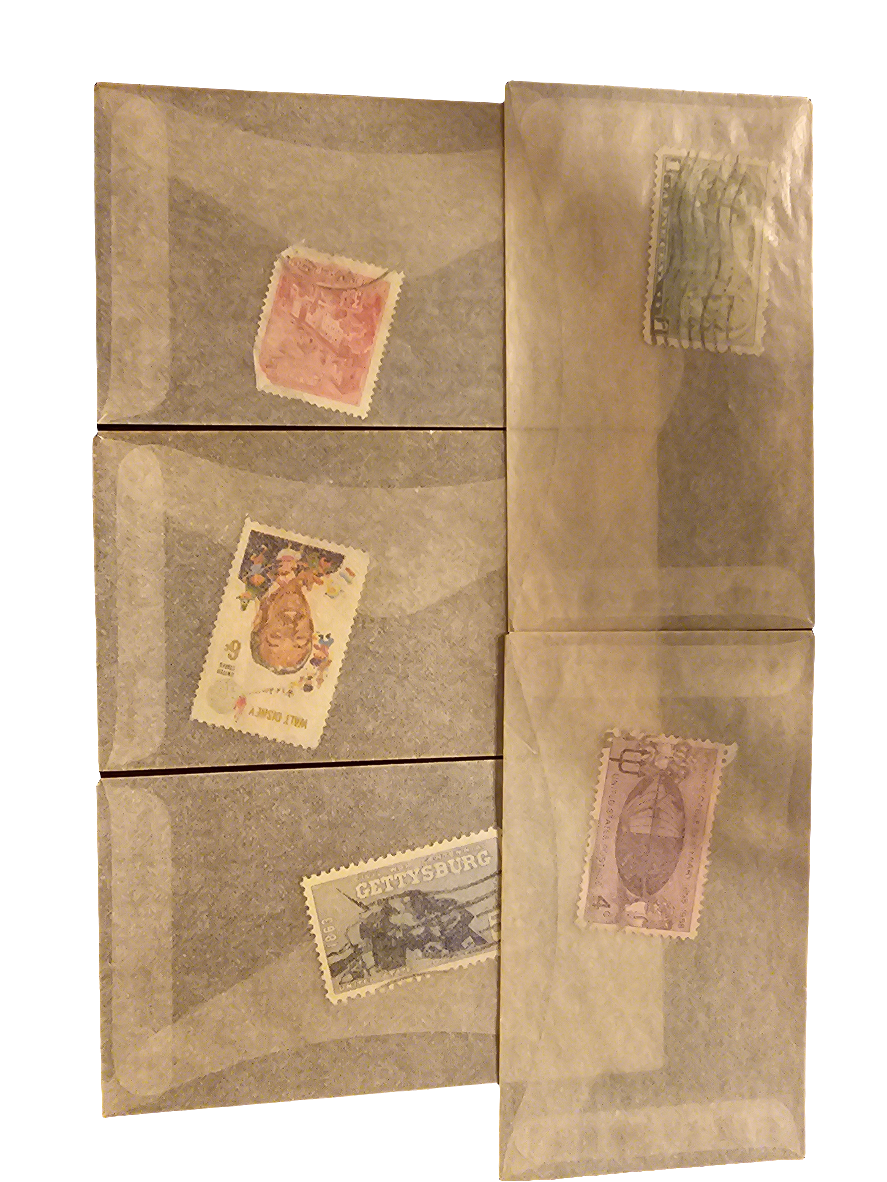 5 pack variety stamp vintage - Carolina Bargain Bin