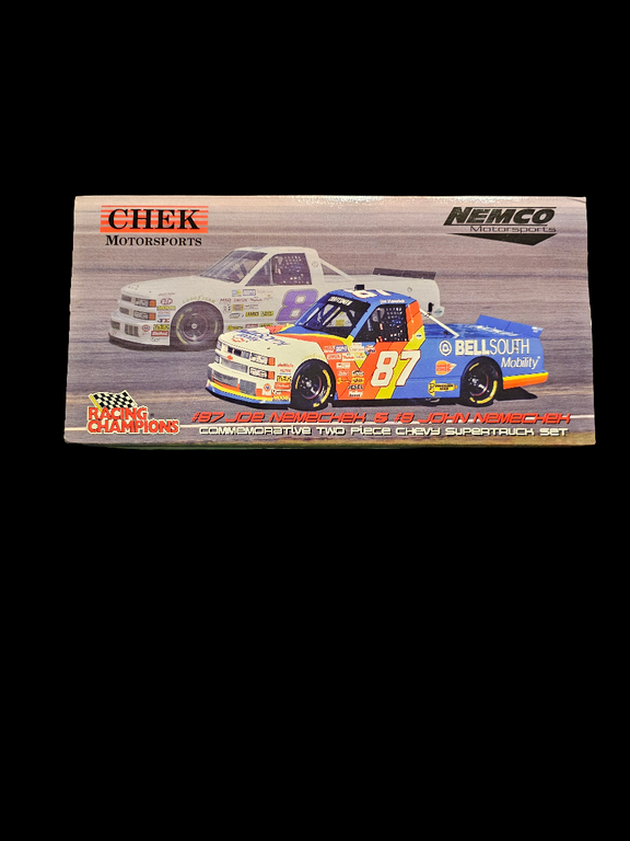 Joe Nemechek And John Nemechek Super truck 1/64 Racing Champions Autographed Set - Carolina Bargain Bin