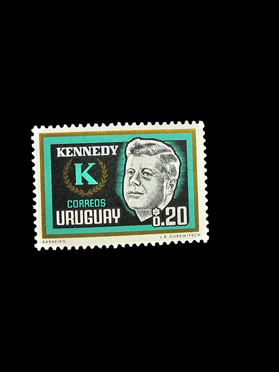 URUGUAY:1965 SC#714-15 MH Pres. John F. Kennedy R70 - Carolina Bargain Bin