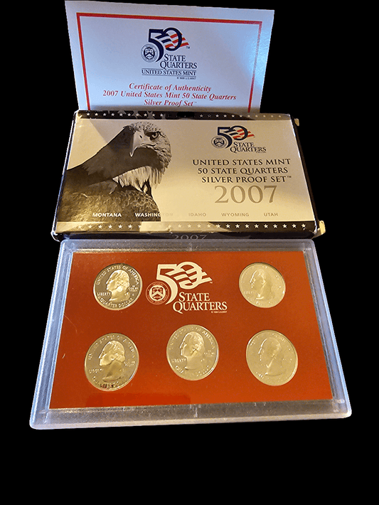 2007 silver coin mint proof quarter set - Carolina Bargain Bin