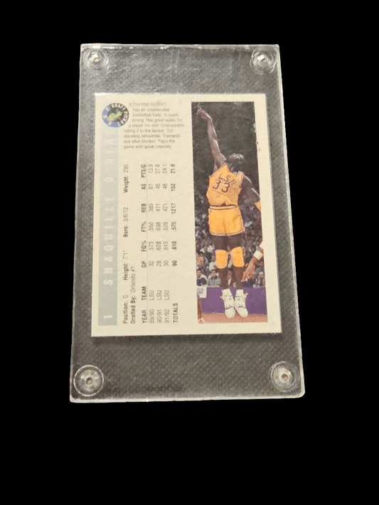 Shaquille O’neal Rookie Card SHAQ 1992 Classic Draft Pick LSU Collector INVEST - Carolina Bargain Bin