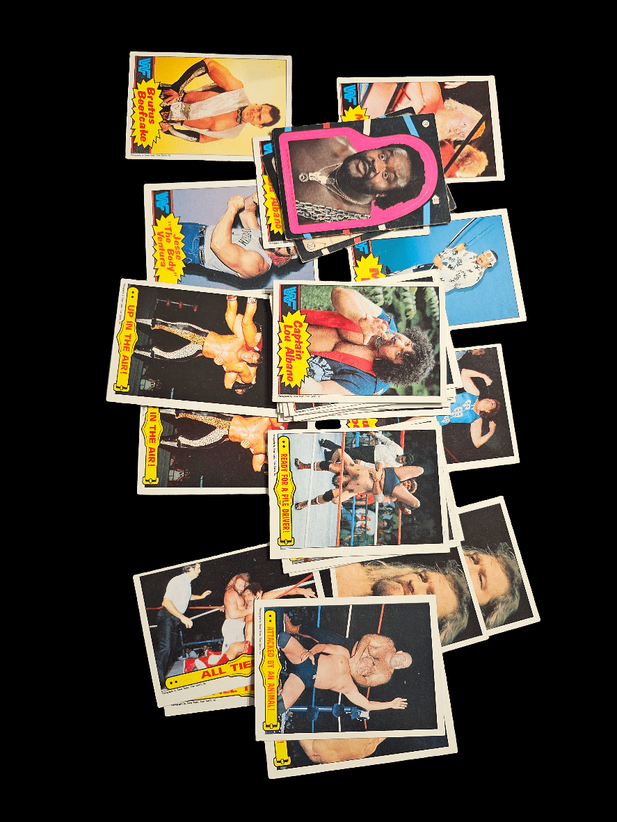 1985 wwf trading cards bargain bag deal - Carolina Bargain Bin