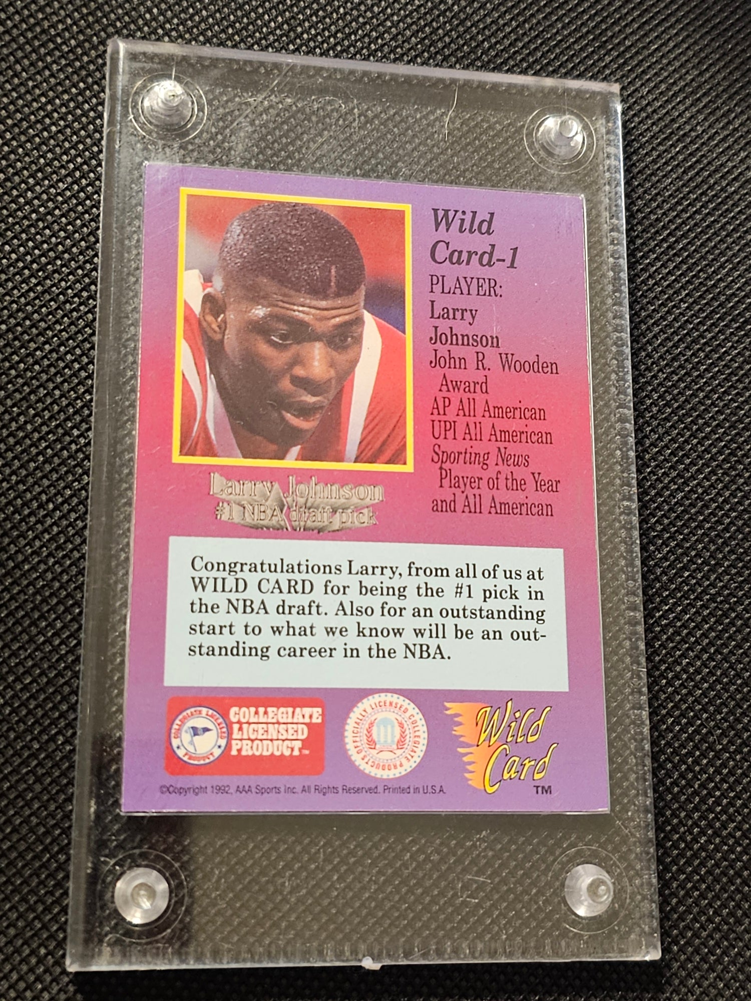 Larry johnson wild card - Carolina Bargain Bin