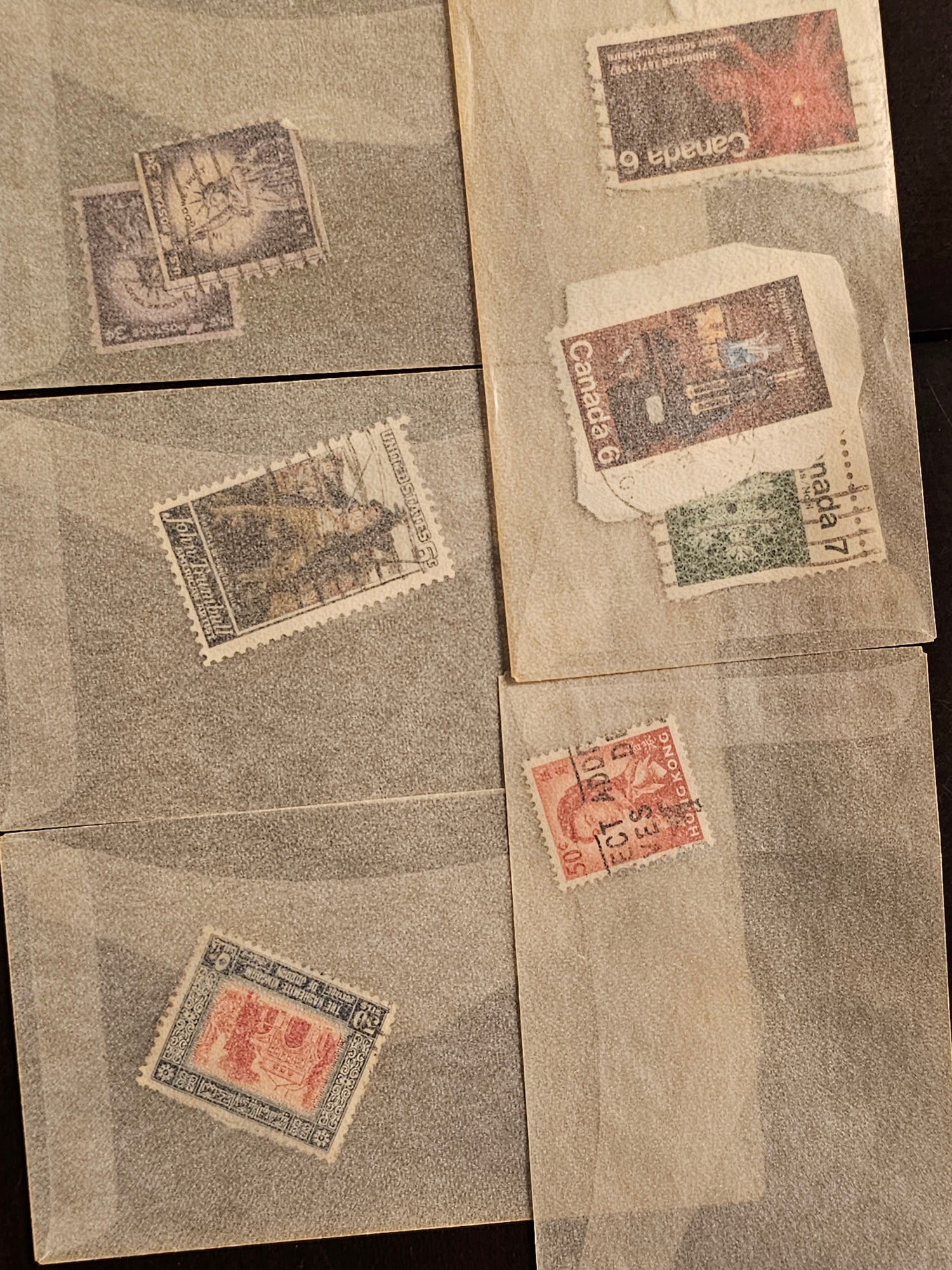 5 pack variety stamp vintage - Carolina Bargain Bin